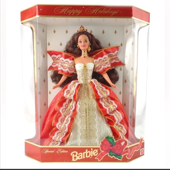 BARBIE HAPPY HOLIDAYS 1997 Special Edition 10th Anniversary 5th in Series Rare - Picture 16 of 16